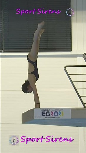 Amazing HighlightS Hand-Stand Dive | Women's 10m Platform Diving | 4k Short Video #diving #shorts