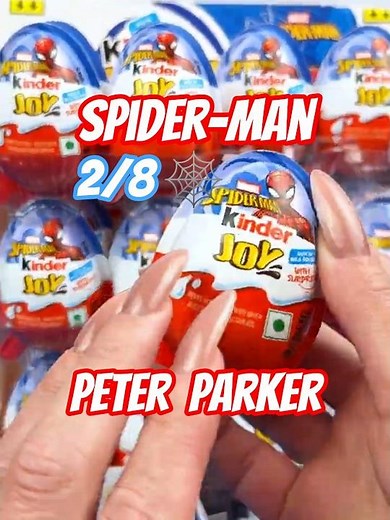 🕸️ Kinder Joy Spider Man Surprise Egg ASMR Unboxing Peter Parker VC344!