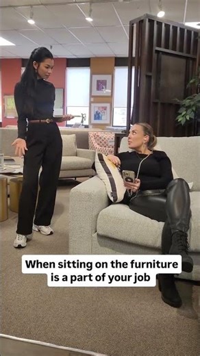 Working in a furniture store