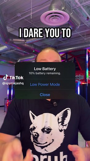 Now THAT'S a dare! 😮 #spyninjashq #lasvegasfamilyfun #thingstodoinlasvegas #prankvideo #lasvegasarcade