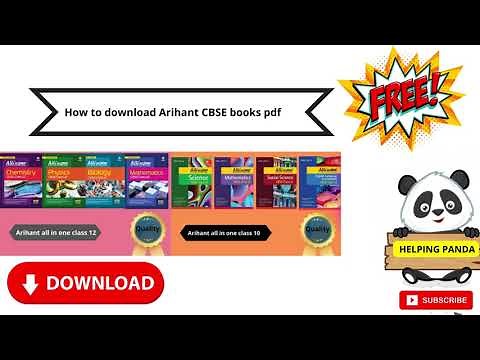 Arihant CBSE All in one 2022 - 2023 pdf download class 10 , class 11, class 12 by helping panda
