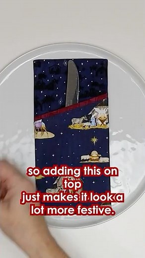 Cutlery Cutlery Pouch DIY - Perfect for Christmas or Hanukkah