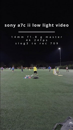 sony a7c ii low light video performance!