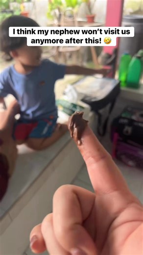 3.6K views · 59 reactions | Sorry Jaden, you’re just too cute to prank! This time, I pulled the classic fake poop prank!  Don’t worry — it’s just Nutella!  Poor Jaden, he’s so scared of me now! Hahaha #FamilyFun #FunnyPrank #TitaMoments #NutellaPrank #PrankGoneWrong #FamilyBonding #PinoyHumor | Michelle Reyes | Facebook