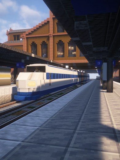 Construcción de Shinkansen en Minecraft con Create Mod