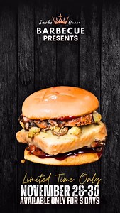 We’re introducing our turkey sandwich with the moist maker for a very limited time. Available Nov 28 to 30. Don’t miss your chance to try this seasonal special. #turkeysandwich #thanksgiving #sandwichlovers #ocrestaurants #socalfood #bbq | Smoke Queen Barbecue