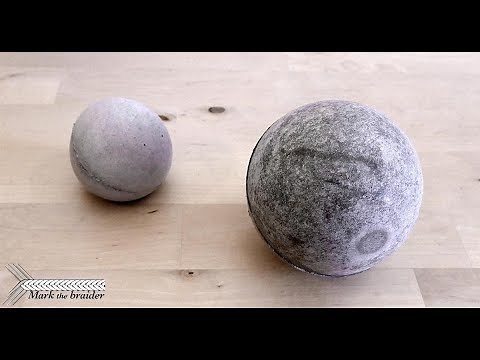DIY concrete spheres