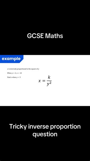 Mastering Inverse Proportion in GCSE Maths