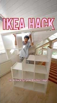 The perfect IKEA hack for any slanted ceiling 🤯🪚