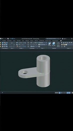 AutoCAD practice drawing in Tamil #cad #tutorial #autocad #cadwork #tamil #editing #blender