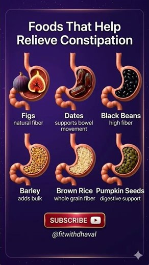 Foods that Help Relieve Constipation #healthtips