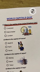 World Capitals Quiz | QUIZZ