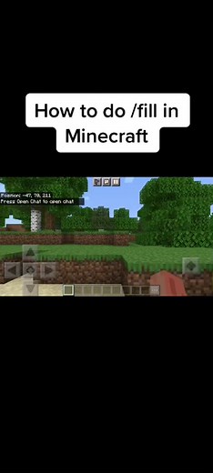 How to do /fill in minecraft#minecraft #gaming #minecraftmusic #minecraftcommand