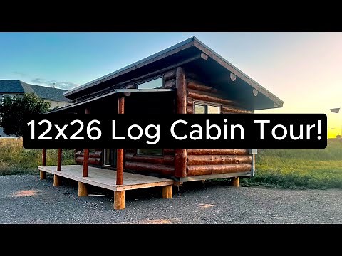 Authentic Modern Log Cabin Tour!