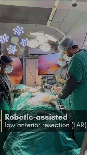 Robotic-assisted low anterior resection (LAR)