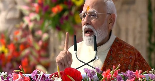 "Wounds of centuries healed today, pain is being put to rest ": PM Modi at Ram Temple 'Dwajarohan' ceremony