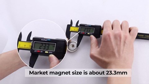 1.26" Neodymium Rare Earth Magnet 6 Pack - Strong Mounting Magnets with 110lb Pull Force - Imanes Fuertes, Screw in Magnets Included