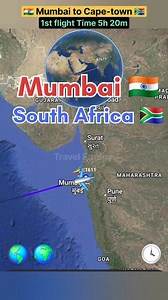 479K views · 7.3K reactions | Mumbai  to South Africa  flight...