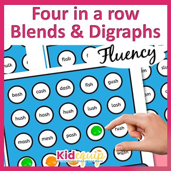 Consonant Clusters & Digraphs Connect 4 game | Structured Literacy Activities
