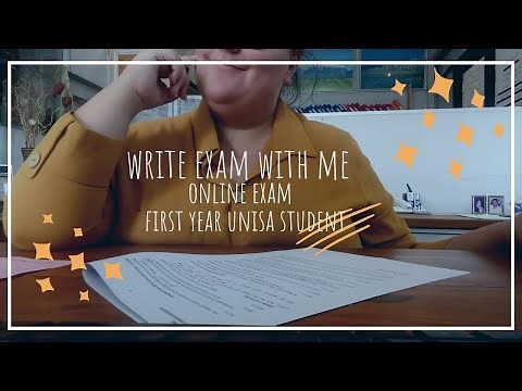 COME WRITE EXAM WITH ME & how to submit online exams | First year UNISA student experience