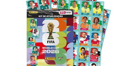 Panini revela figurinhas de Neymar e Endrick em set de atualização da Copa