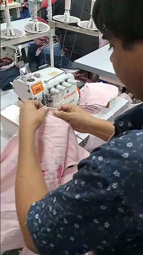 SiRUBA overlock machine trims threads automatically, increasing productivity 💪