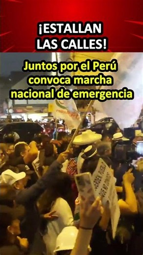 🚨 ¡ESTALLAN LAS CALLES! 😱 Miles llegan a Lima para la marcha de Juntos por el Perú #noticias