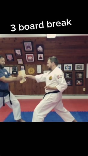 Breaking Boards for the First Time in Shotokan Karate