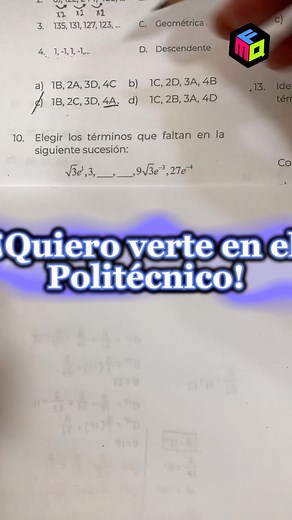 🎁 Guía Examen IPN 2023 | Pensamiento Matemático Reactivo 10 #quieroverteenelpoli #quieroverteenlauniversidad #mqf #educarcreando #examenipn #guiaipn #guiaipn2023 #examenipn2023 #matematicas #pensamientomatematico | MQF Admisión