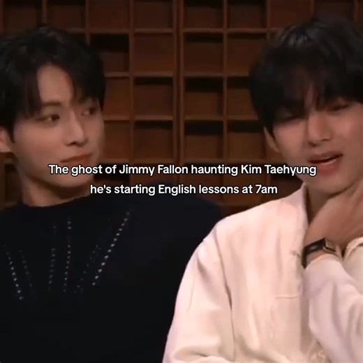Taehyung's English Lessons with Jimmy Fallon's Ghost