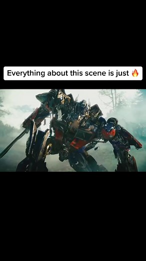 Optimus Prime Forest Battle Scene
