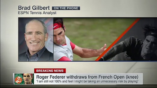 Gilbert: Federer did the right thing pulling out of French Open