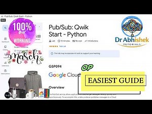 Pub/Sub: Qwik Start - Python | Easiest Guide 2026 | #GSP094 #qwiklabsarcade2026
