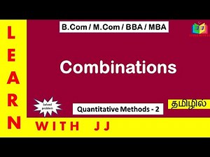#combinations || #probabilityintamil || Part 2 || #quantitativemethods || #statistics