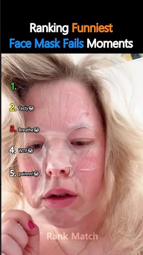 Ranking Funniest Face Mask Fails Moments!😂👺#shorts #facemask #ranking