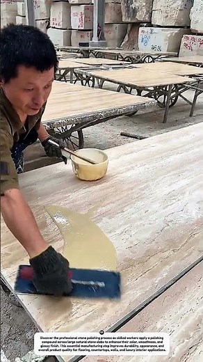 Amazing Stone Slab Polishing Process | Skilled Workers Create a Mirror Finish