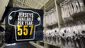 109K views · 786 reactions | The Notre Dame Football equipment room is unlike any other. Take an exclusive look inside with #BRxND | Bleacher Report | Facebook