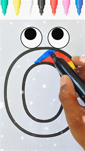 Letter C ❤️ alphabet #colorfulletters #art #drawing