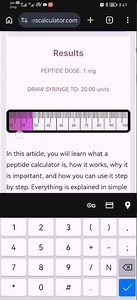 How to Calculate Peptide Dosage Instantly #Calculator