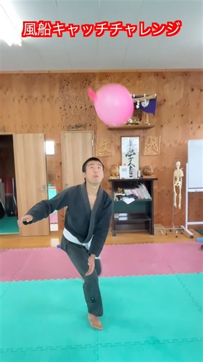 [Martial Arts] Balloon Catch Challenge!? Can You Catch the Flying Balloon!? #aikido #karate #mart...