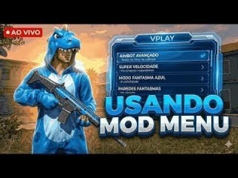 🔵MOD MENU 😱HACK no FREEFIRE AO VIVO🔵UPANDO INSCRITOS COM MOD MENU🔵ANDROID E IOS ?🔵