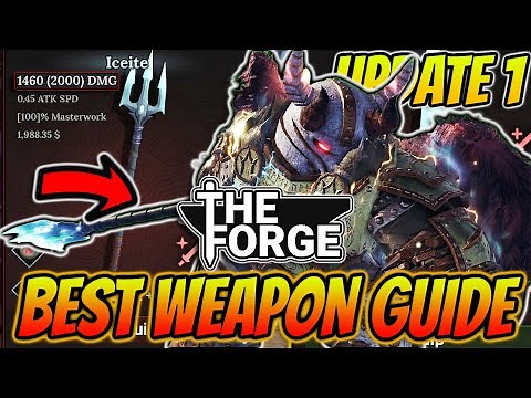The *BEST* Guide To Craft The BEST Weapons In Update 1 Of The Forge Roblox!