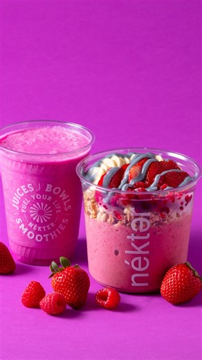 GLOW UP TIME ✨ Say hello to our new smoothie squad — packed with powerhouse ingredients and flavors that’ll make your taste buds do a happy dance. 🌟 Glow Getter 💖 Raspberry Radiance 🫐 Blueberry Almond Butter ✨ Bonus glow: Add collagen to any smoothie or bowl for just $1! Because glowing never tasted so good. Ready to glow from the inside out? Order now by downloading our app #linkinbio✨ . . . #Nekter #NekterJuiceBar #CollegenSmoothies #Collegen #GlowSmoothies #GlowUp #Smoothies #SmoothieBowls