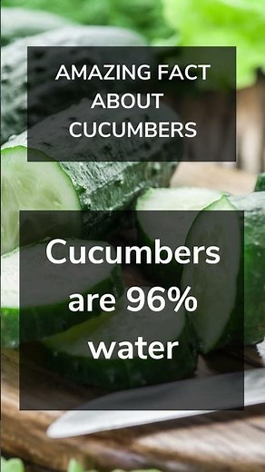 Why Cucumbers Are Basically Liquid #facts #scienceexplained #viral
