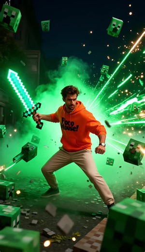 Today's all about creepers and sending them to the nether #creeper #aivideo