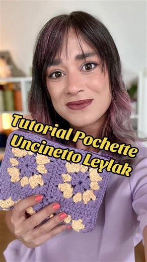 Tutorial Pochette Uncinetto Granny Leylak