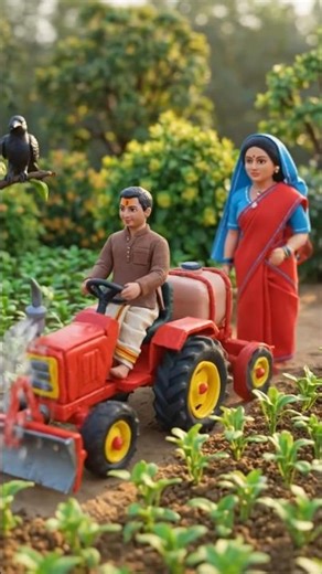 Miniature Farming Story with Mini Tractor | Tiny Cylinder Farming & Harvest 🚜🌱