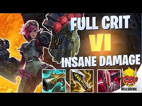 WILD RIFT | FULL CRIT VI = INSANE DAMAGE | Challenger Vi Gameplay | Guide & Build