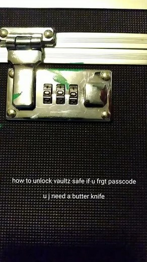 How to open vaultz safe if you forgot passcode