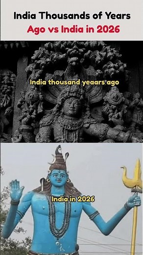 India Thousands of Years Ago vs India in 2026 🔱🇮🇳 #india #shiv #sanatandharma #shorts
